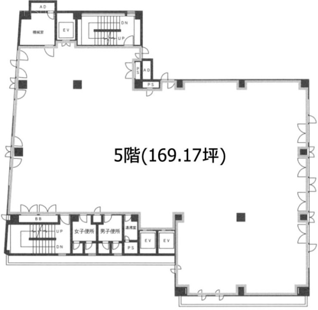 松村ビル5F 間取り図