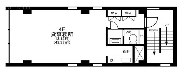 お茶の水ミワビル4F 間取り図