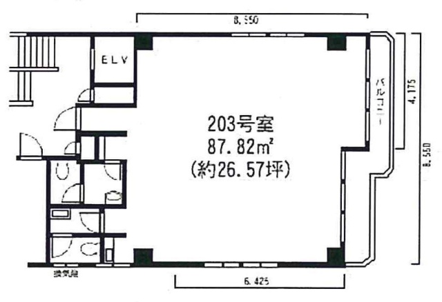 プラーズ長洲ビル203 間取り図