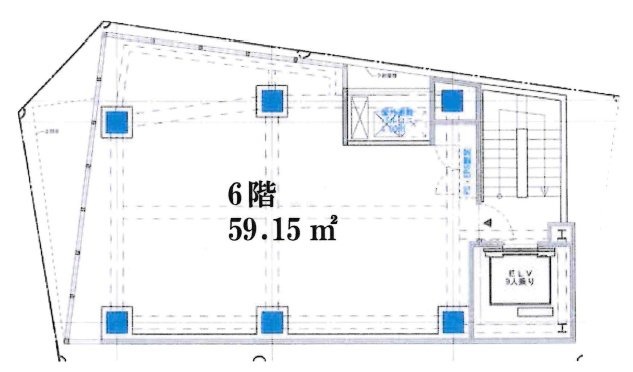 神南一丁目新築店舗ビル6F 間取り図