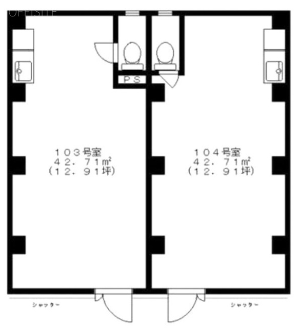 嶌崎ビル103 間取り図