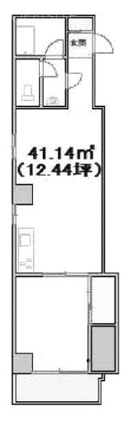 第三長門ビル401 間取り図