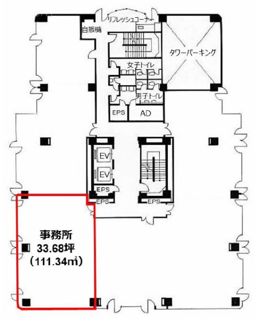 いちご船橋ビル5F 間取り図