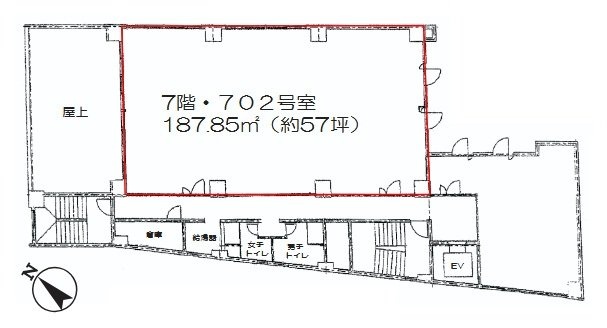 東プレビル702 間取り図