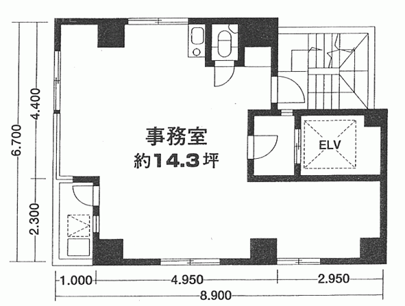 ハトヤビル4F 間取り図