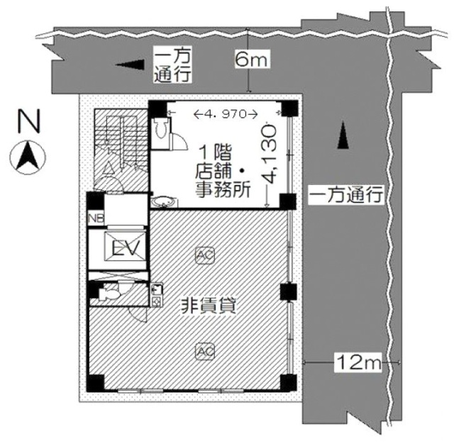 矢野ビル1F 間取り図