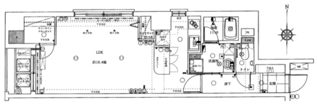 コアマンション御徒町フリージオ603 間取り図