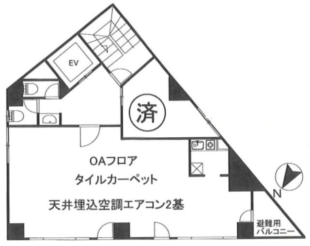 ビルドMMⅢビル2F 間取り図