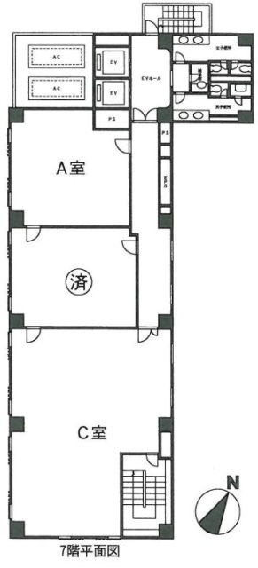 伊場仙ビルB 間取り図