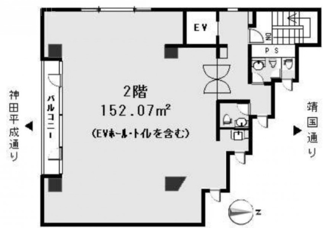 岩本町シティプラザビル2F 間取り図