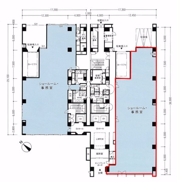 KDX東茅場町三洋ビル1F 間取り図