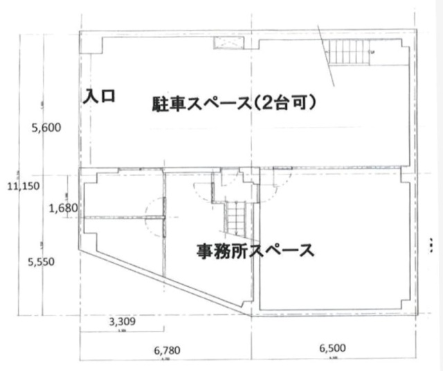 KBDタックビルB2F 間取り図