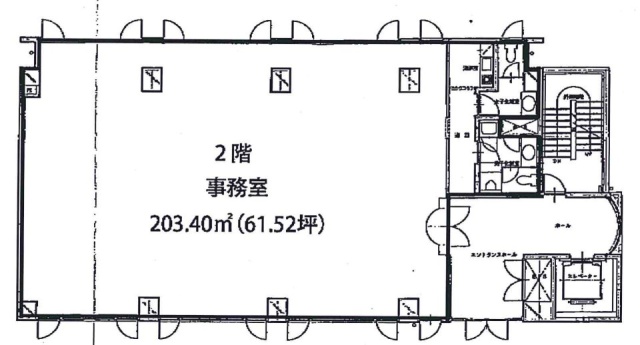 赤坂加藤ビル2F 間取り図