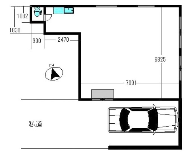 岩井ビル1F 間取り図