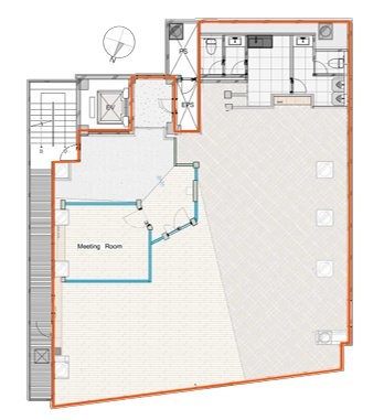 安和司町ビル4F 間取り図