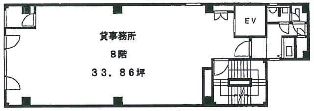 第二久ビル8F 間取り図