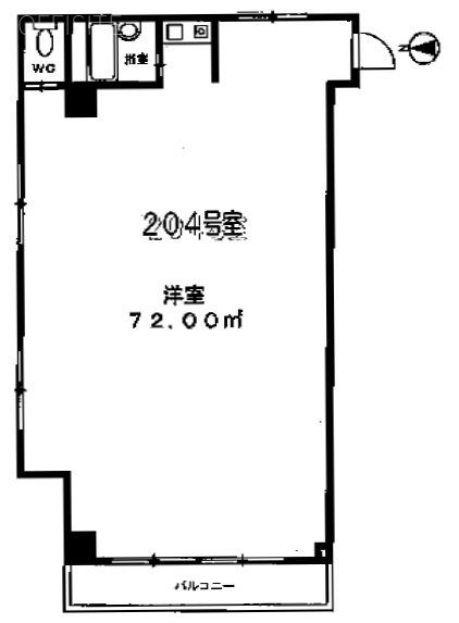 アルタス新宿南204 間取り図