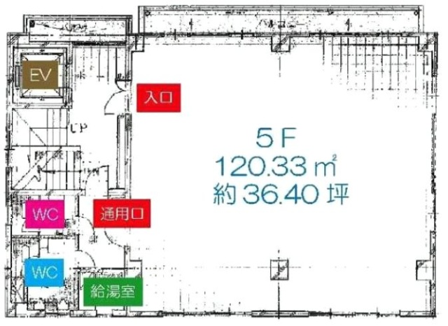 ISM水道橋5F 間取り図