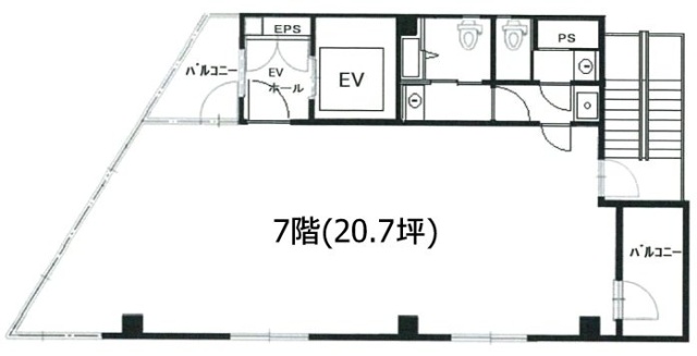 日宝神田イースト701 間取り図