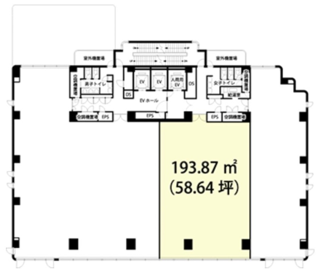 BPRプレイス神谷町7F 間取り図