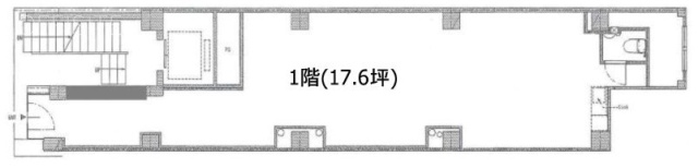 銀座中央通りビル1F 間取り図
