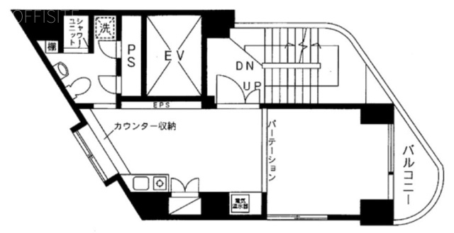 左門町パクスビル6F 間取り図