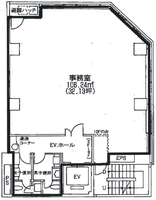 虎ノ門アサヒビル5F 間取り図