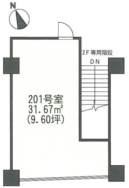 コントワール新宿201 間取り図