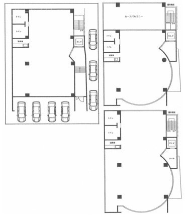 NSKKビル1F～3F 間取り図