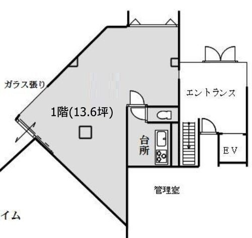 マスダ第一ビル1F 間取り図