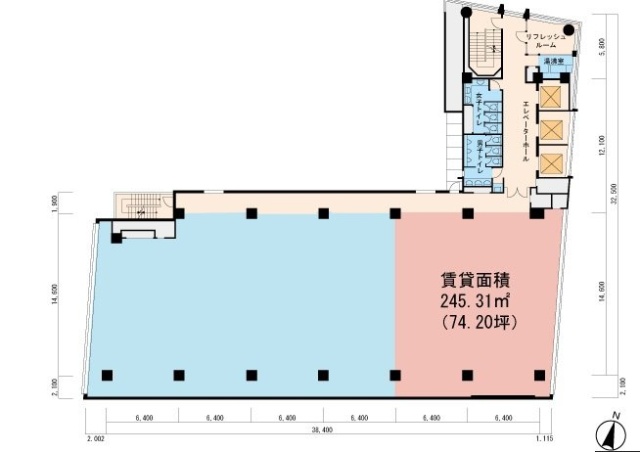 TOKYU REIT新宿ビル7F 間取り図