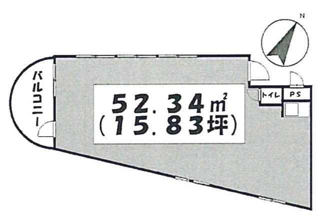 ジャストラックS三番館ビル2F 間取り図