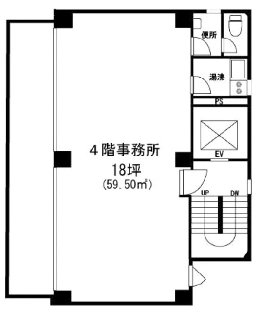 近藤ビル4F 間取り図