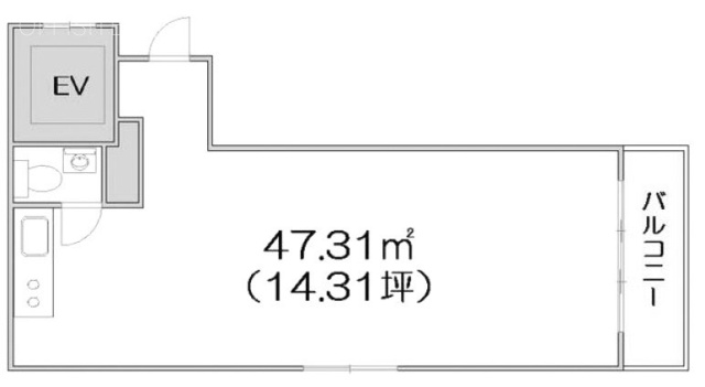 新都心ビル203 間取り図
