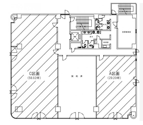 オカバ水戸ビルC 間取り図