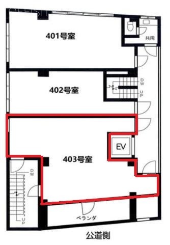 駒込朝日ビル403 間取り図