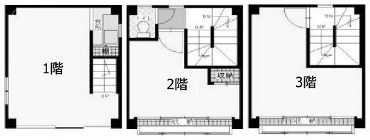 南阿佐ヶ谷OHビル1F～3F 間取り図