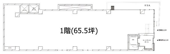 赤坂ZENビル1F 間取り図