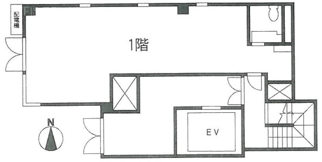 第二中央ビル1F 間取り図