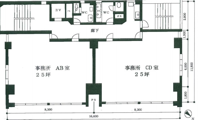 サンシビルCD 間取り図