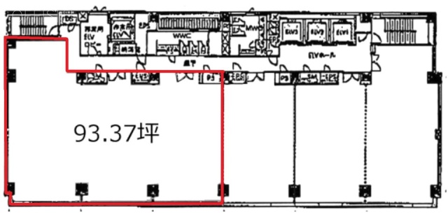 WESTRIO千葉フコク生命ビル7F 間取り図