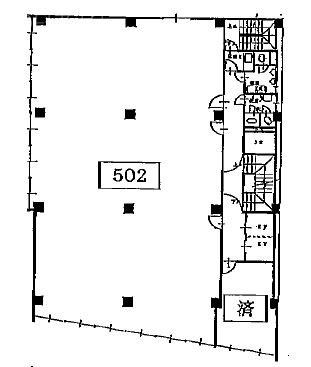 偕楽ビルディング外神田503 間取り図