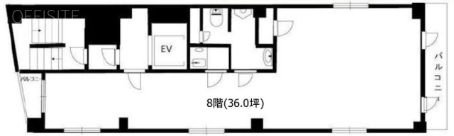 サンクスビル8F 間取り図