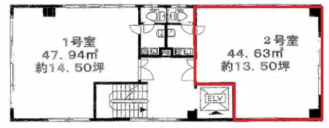 小山第2ビル202 間取り図