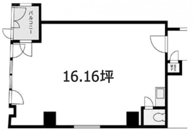 本八幡駅西口ビル402 間取り図