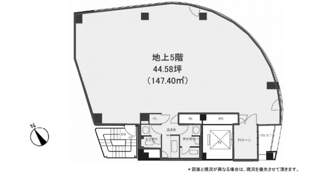 いちご西五反田ビル5F 間取り図