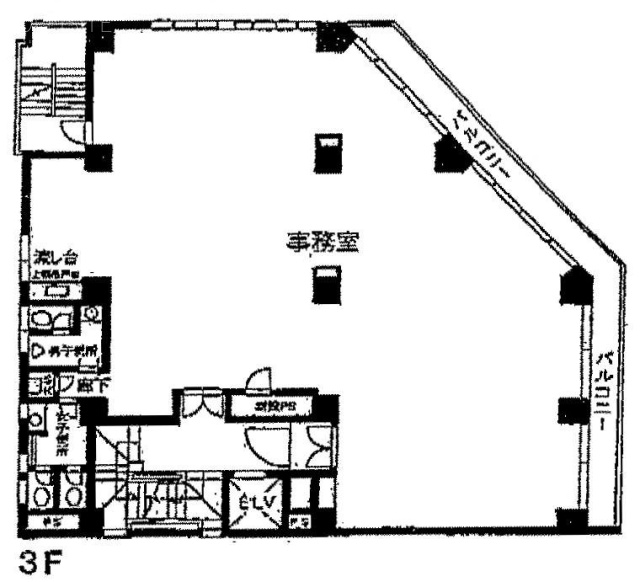 アクロス東新宿(宗像)ビル3F 間取り図