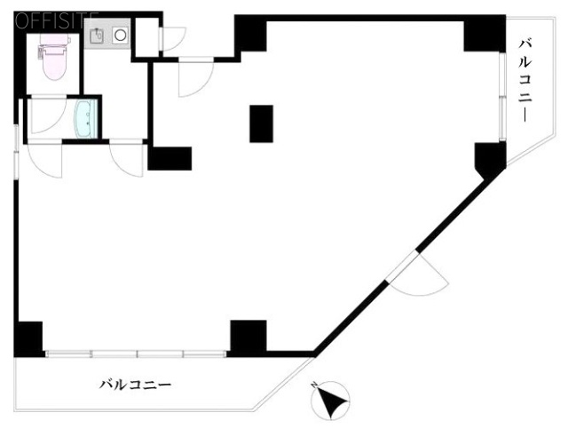 陽輪台西新宿ビル2F 間取り図