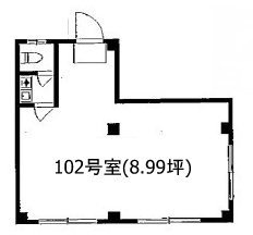 皆川ビル102 間取り図