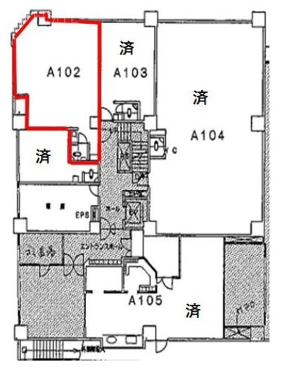 新宿旭ビルA館102 間取り図